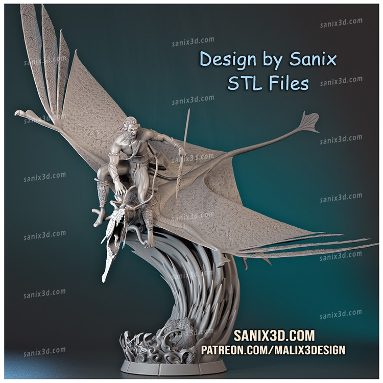 مجسمه آواتار تم 8 فیگور رزینی شاهکار سی دابلیو تری دی دال