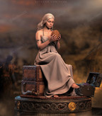 مجسمه دنریس تارگرین تم 7 فیگور رزینی شاهکار کوتون دال