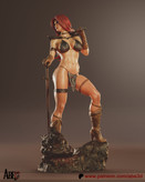 مجسمه سونجای سرخ مو تم9 فیگور رزینی شاهکار دال